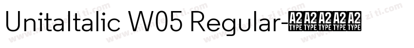 UnitaItalic W05 Regular字体转换